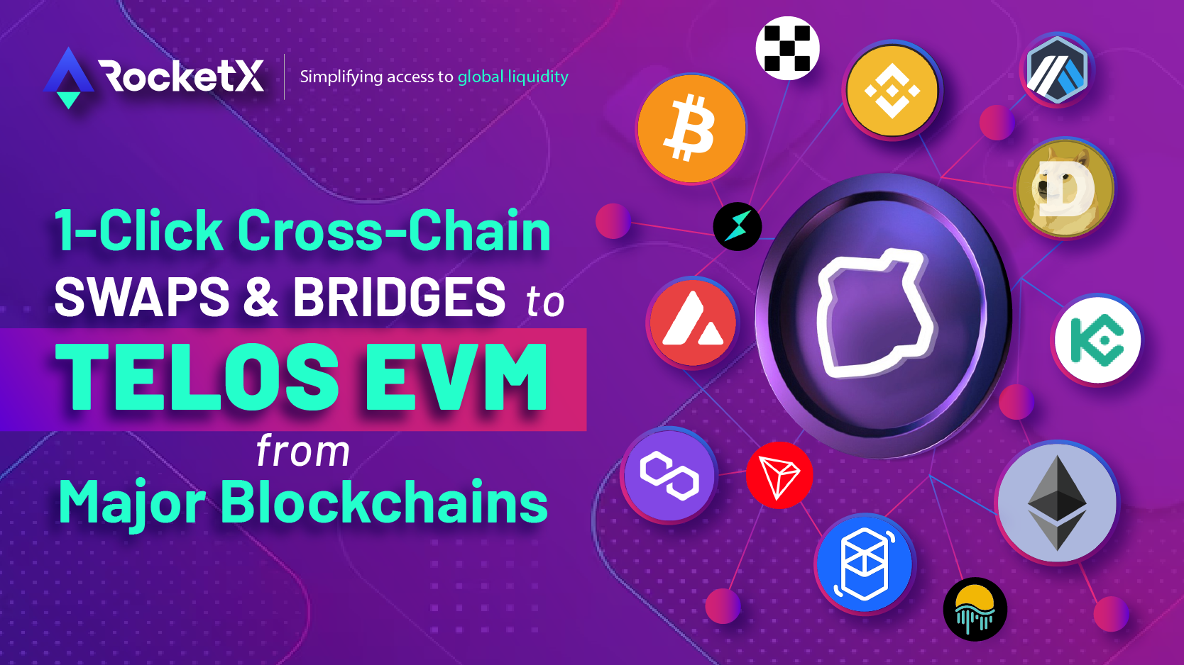 RocketX partners with TELOS Network Telos EVM network partners with RocketX