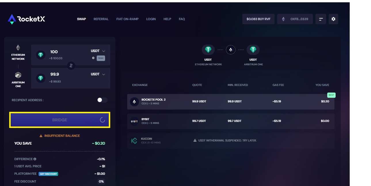 step 5 Bridge ETH to Arbitrum